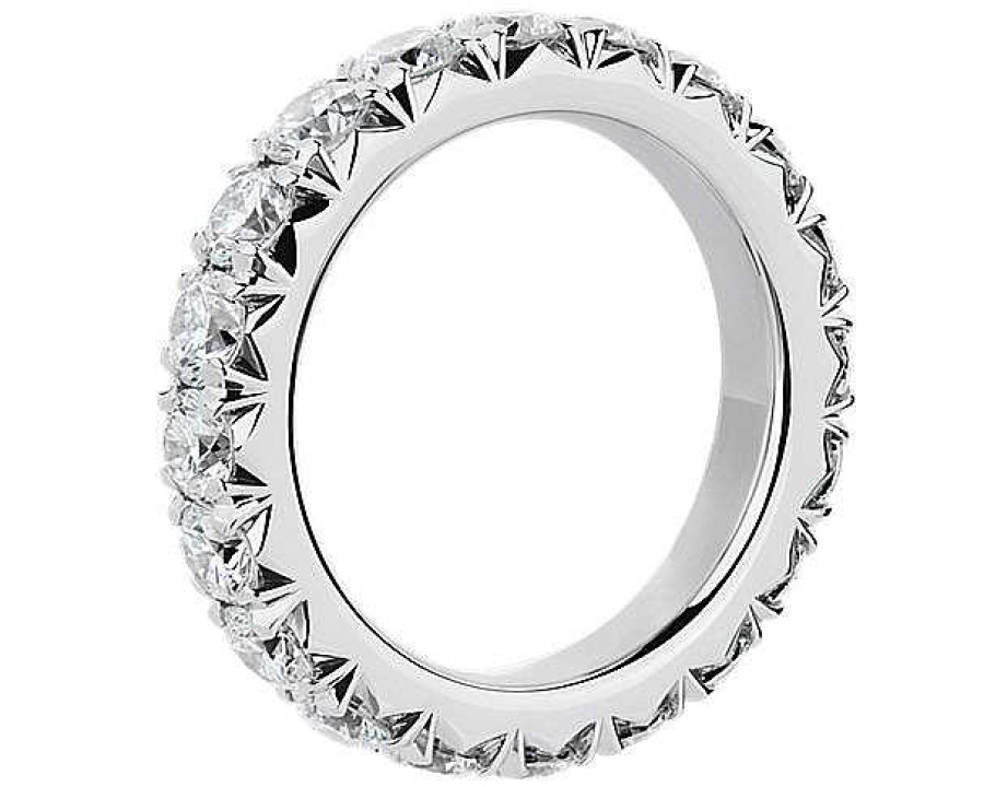 Women'S Rings | Blue Nile French Pav Diamond Eternity Ring In Platinum (3 Ct. Tw.)