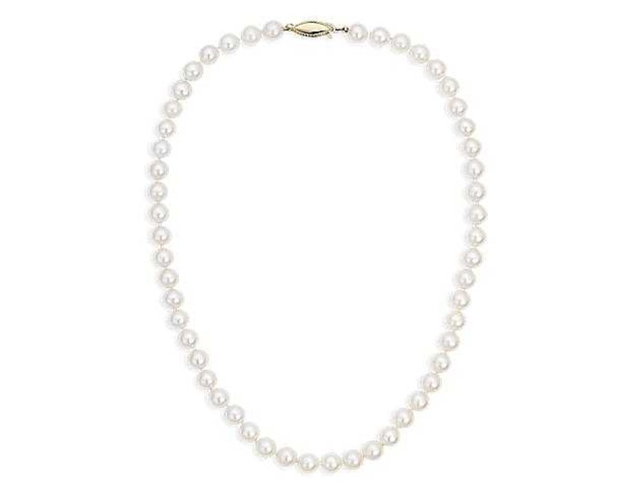 Necklaces | Blue Nile 24" Freshwater Cultured Pearl Strand Necklace In 14K Yellow Gold (7.5-8.0Mm)