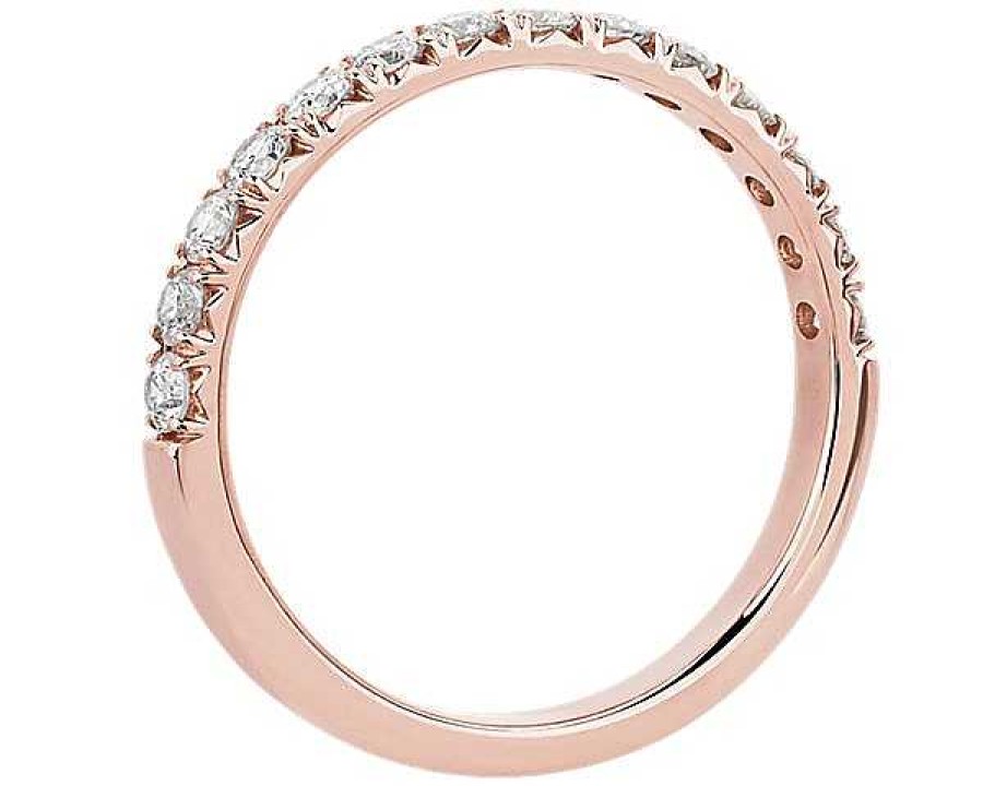 Women'S Rings | Blue Nile French Pav Diamond Ring In 14K Rose Gold (1/2 Ct. Tw.)