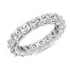 Women'S Rings | Blue Nile Asscher And Cushion Diamond Eternity Ring In Platinum (5 Ct. Tw.)