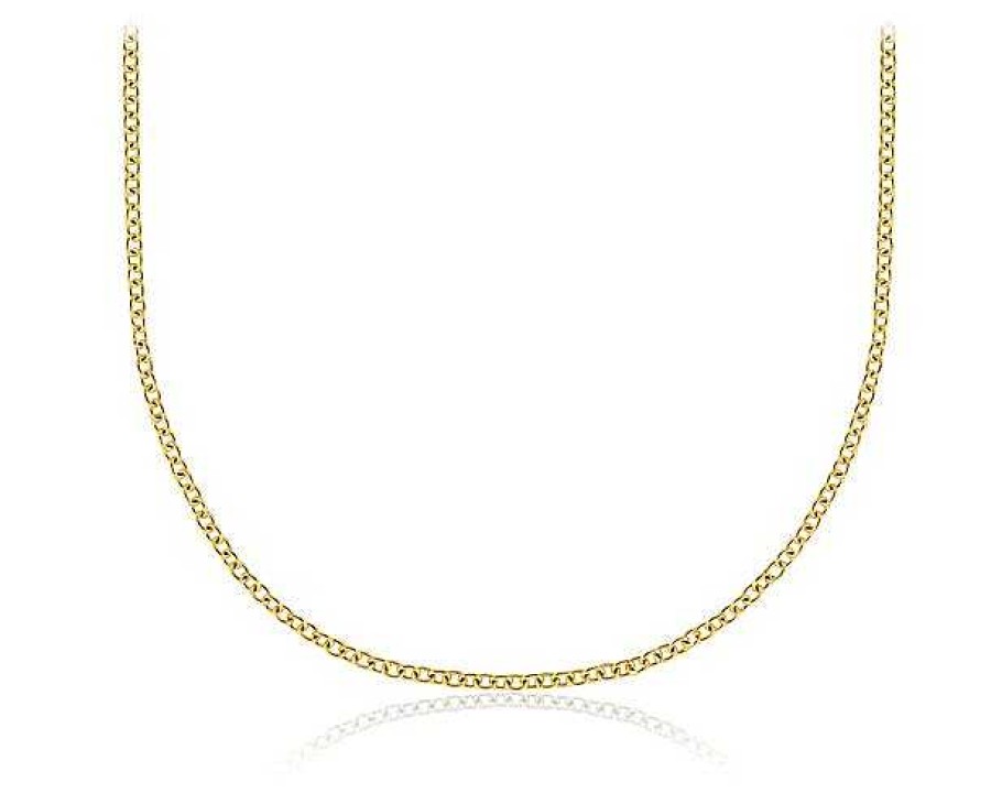 Necklaces | Blue Nile 16" Cable Chain In 18K Yellow Gold (1.15Mm)