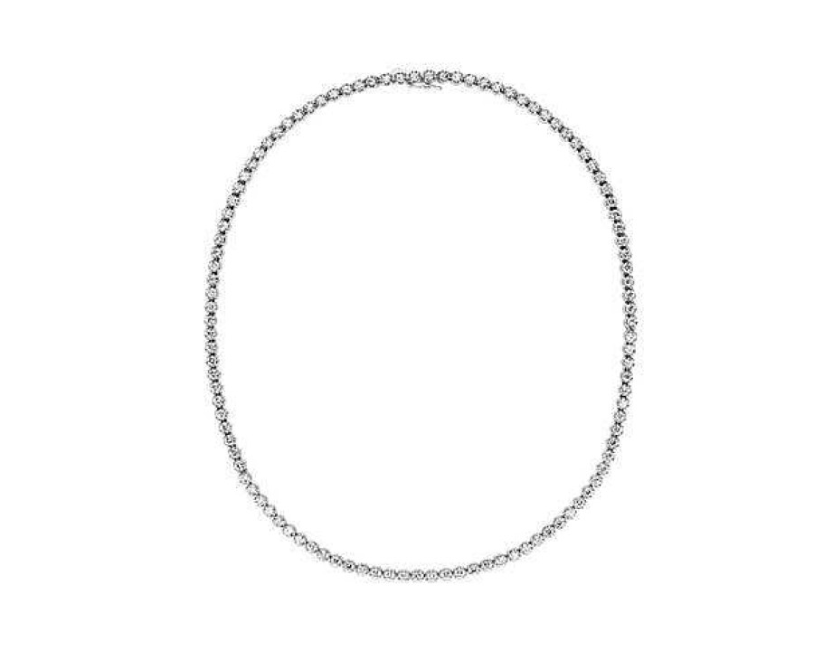 Necklaces | Blue Nile Straight Eternity Necklace In 14K White Gold (10 Ct. Tw.)