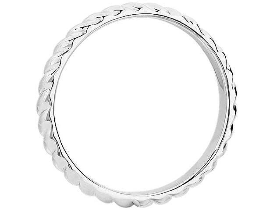 Women'S Rings | Blue Nile Spiral Stackable Wedding Ring In Platinum (2Mm)