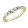 Rings | Blue Nile Tiara Pav Diamond Ring In 18K Yellow Gold (1/3 Ct. Tw.)