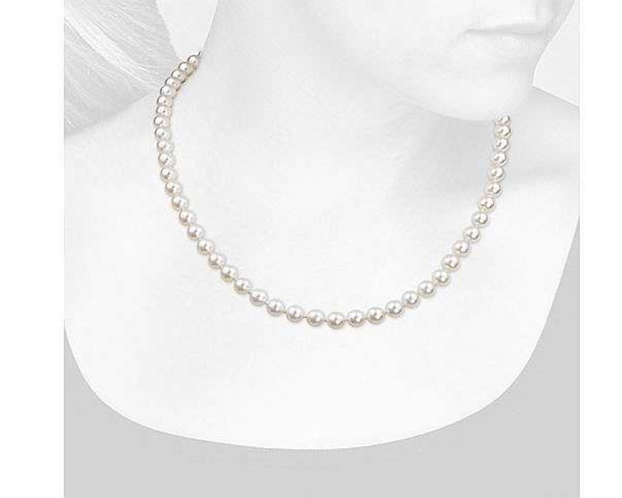 Necklaces | Blue Nile 16" Classic Akoya Cultured Pearl Strand Necklace In 18K Yellow Gold (6.5-7.0Mm)