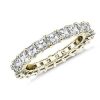 Women'S Rings | Blue Nile Asscher Cut Diamond Eternity Ring In 14K Yellow Gold (3 Ct. Tw.)