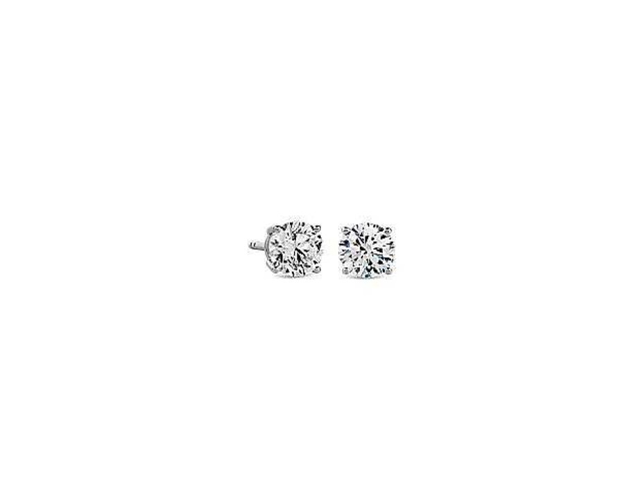 Earrings | Blue Nile Lab Grown Diamond Stud Earrings In 14K White Gold (3/4 Ct. Tw.)