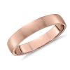 Men'S Rings | Blue Nile Matte Classic Wedding Ring In 14K Rose Gold (4Mm)