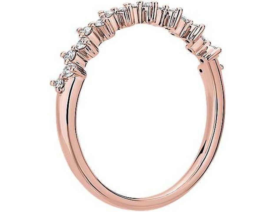 Rings | Blue Nile Celestial Stacking Ring In 14K Rose Gold (1/8 Ct. Tw.)