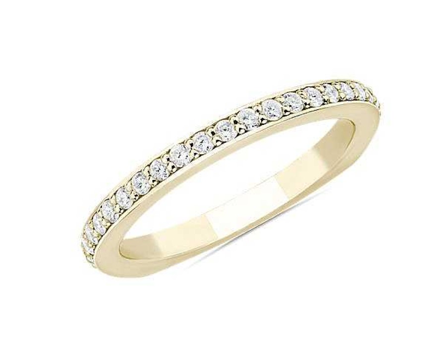 Women'S Rings | Blue Nile Bella Vaughan Euro Shank Diamond Wedding Ring In 18K Yellow Gold (3/8 Ct. Tw.)