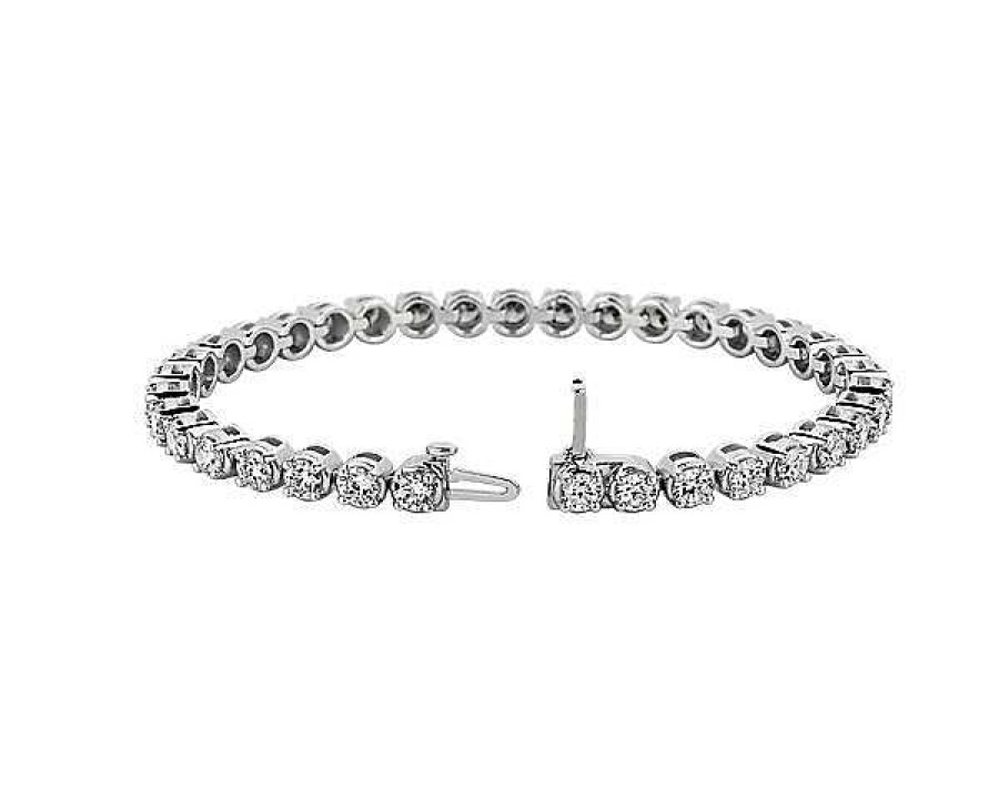 Bracelets | Blue Nile Lab Grown Diamond Tennis Bracelet In 14K White Gold (8 Ct. Tw.)