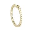 Earrings | Blue Nile The Perfect Diamond Hoops In 14K Yellow Gold (3 Ct. Tw.)