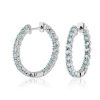 Earrings | Blue Nile Sky Blue Hoop Earrings In Sterling Silver (2.5Mm)