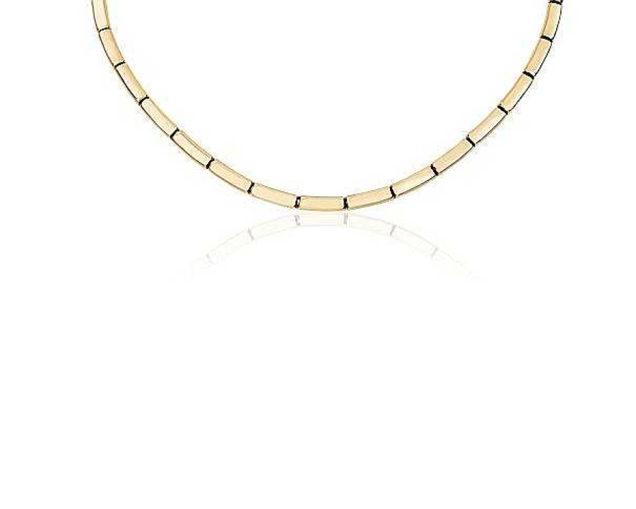 Necklaces | Blue Nile 16.5" Baguette Choker In 14K Yellow Gold (4 Mm)