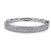 Bracelets | Blue Nile Diamond Multi-Row Bangle In 14K White Gold (5 Ct. Tw.)