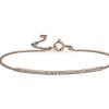 Bracelets | Blue Nile Mini Diamond Bar Bracelet In 14K Rose Gold (1/5 Ct. Tw.)