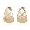 Earrings | Blue Nile Quilted Earrings In 14K Yellow Gold