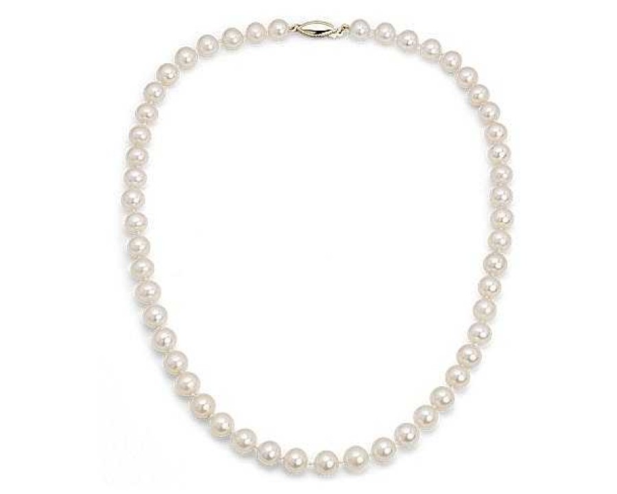 Necklaces | Blue Nile 18" Freshwater Cultured Pearl Strand Necklace In 14K Yellow Gold (8.0-8.5Mm)