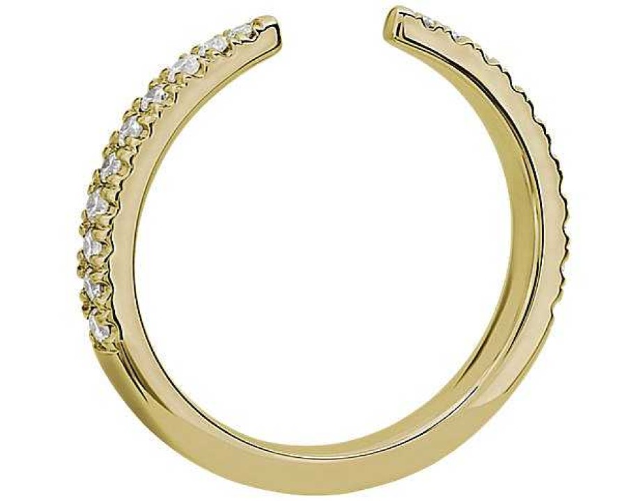 Rings | Blue Nile Open Point Stackable Wedding Ring In 14K Yellow Gold (1/4 Ct. Tw.)