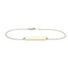 Bracelets | Blue Nile 8" Bar Bracelet In 14K Yellow Gold (1.1 Mm)