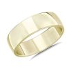 Men'S Rings | Blue Nile Skyline Comfort Fit Wedding Ring In 18K Yellow Gold (7Mm)