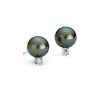 Earrings | Blue Nile Tahitian Cultured Pearl And Diamond Stud Earrings In 18K White Gold (9.0-9.5Mm)