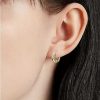 Earrings | Blue Nile Mini Wide Huggie Hoop Earrings In 14K Yellow Gold (3 X 12 Mm)