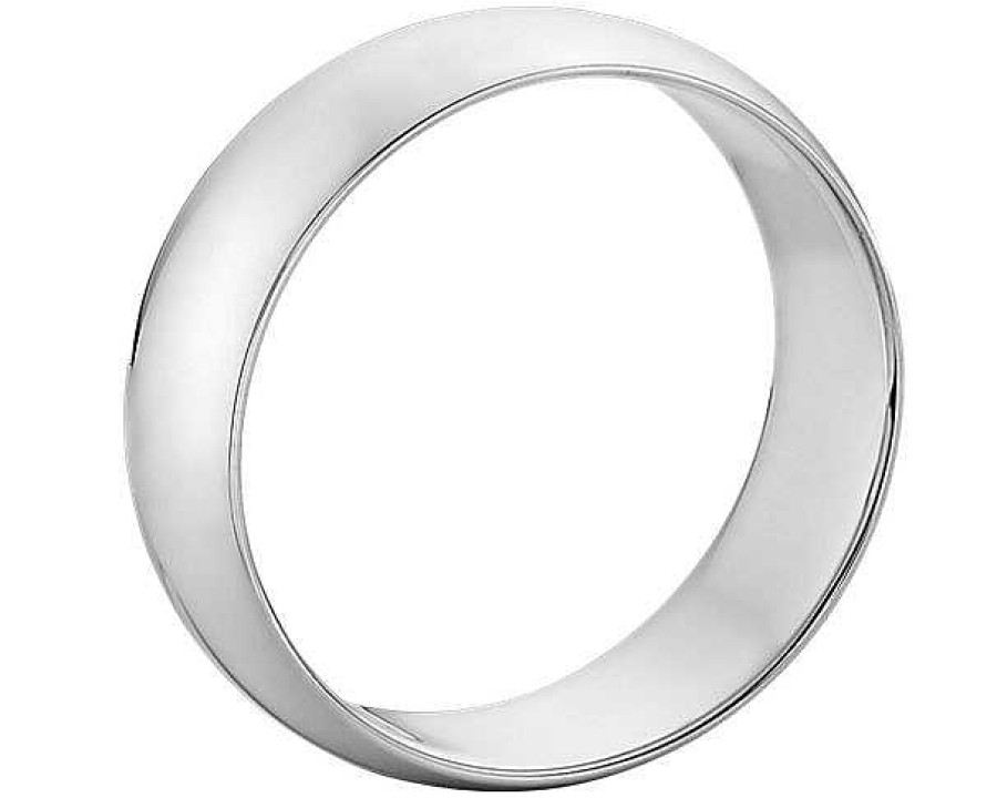 Men'S Rings | Blue Nile Mid-Weight Comfort Fit Wedding Ring In 14K White Gold (7Mm)