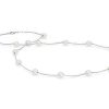 Necklaces | Blue Nile Freshwater Cultured Pearl Tin Cup Stationed Necklace In 14K White Gold (5.5Mm)