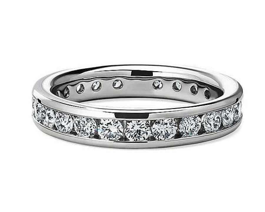 Women'S Rings | Blue Nile Channel Set Diamond Eternity Ring In 14K White Gold (1 1/2 Ct. Tw.)