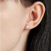 Earrings | Blue Nile Classic Akoya Cultured Pearl And Diamond Stud Earrings In 18K White Gold (6-6.5Mm)