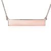 Necklaces | Blue Nile 18" Bar Necklace In 14K Rose Gold (1 Mm)