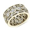 Women'S Rings | Blue Nile Bella Vaughan Clover Lace Diamond Eternity Ring In 18K Yellow Gold (1 5/8 Ct. Tw.)