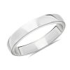 Men'S Rings | Blue Nile Skyline Comfort Fit Wedding Ring In 14K White Gold (4Mm)