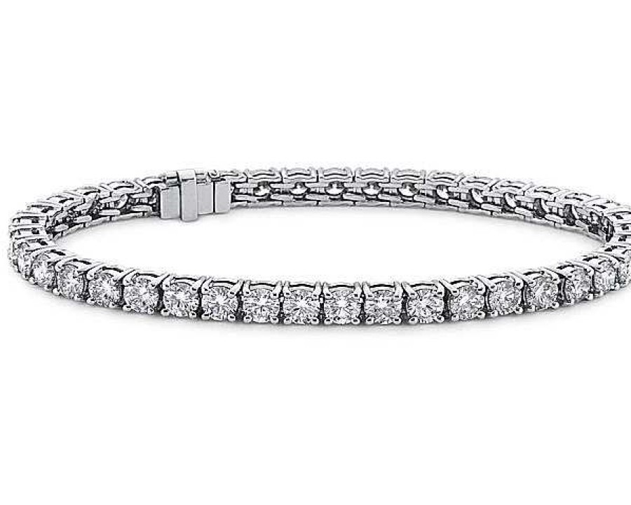 Bracelets | Blue Nile Blue Nile Signature Ideal Cut Diamond Tennis Bracelet In Platinum (7 Ct. Tw.)