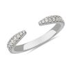 Rings | Blue Nile Open Point Stackable Wedding Ring In 14K White Gold (1/4 Ct. Tw.)