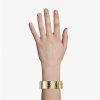 Bracelets | Blue Nile Wide Hammered Hinged Cuff In 18K Italian Yellow Gold (27 Mm)