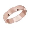 Rings | Blue Nile Contemporary Hexagon Cut Stackable Ring In 18K Rose Gold (5Mm)