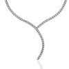 Necklaces | Blue Nile Diamond Eternity Y-Necklace In 18K Italian White Gold (2 Ct. Tw.)