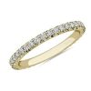 Women'S Rings | Blue Nile French Pav Diamond Eternity Ring In 14K Yellow Gold (1/2 Ct. Tw.)