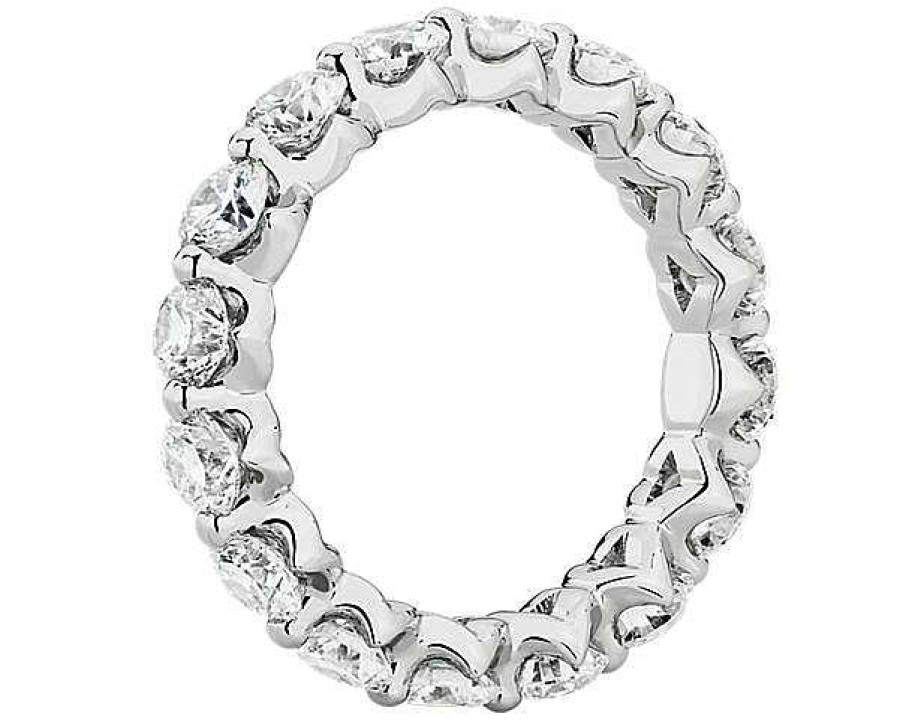 Women'S Rings | Blue Nile Floating Diamond Eternity Ring In 14K White Gold (3 Ct. Tw.)