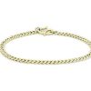 Bracelets | Blue Nile 7.5" Curb Link Bracelet In 24K Yellow Gold (3.7 Mm)