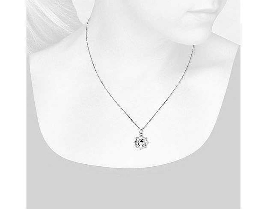 Necklaces | Blue Nile Round Lady Bug Charm Pendant In Sterling Silver