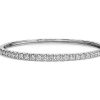 Bracelets | Blue Nile Classic Diamond Bangle In 18K White Gold (2.5 Ct. Tw.)