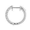 Earrings | Blue Nile Floating Diamond Hoop Earrings In 14K White Gold (1/2 Ct. Tw)