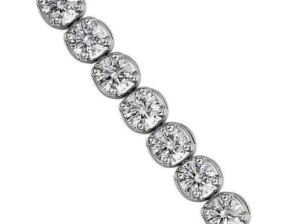 Bracelets | Blue Nile Diamond Tennis Bracelet In 14K White Gold (5 Ct. Tw.)