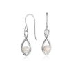 Earrings | Blue Nile Freshwater Cultured Pearl Twisted Teardrop Earrings In Sterling Silver (5Mm)