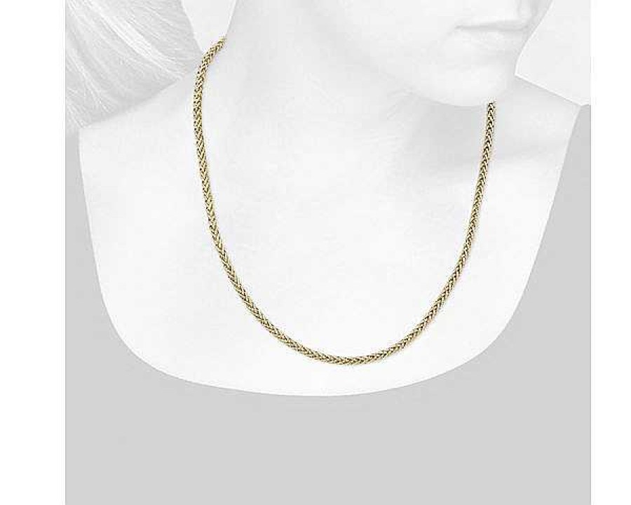 Necklaces | Blue Nile 18" Wheat Chain Necklace In 14K Yellow Gold (4.3 Mm)