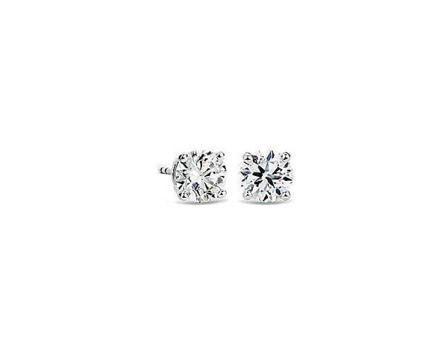 Earrings | Blue Nile Diamond Stud Earrings In Platinum (2 Ct. Tw.)