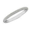 Women'S Rings | Blue Nile Microbead Stackable Ring In 14K White Gold (2Mm)